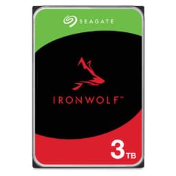 Seagate IronWolf ST3000VN006 - Hard drive - 3 TB - internal - SATA 6Gb/s - 5400 rpm - buffer: 256 MB - with 3 years Seagate Rescue Data Recovery