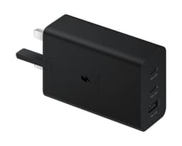 Samsung EP-T6530 - Power adapter - universal - 65 Watt - 3 A - SFC 2.0, PD 3.0, AFC - 3 output connectors (2 x USB-C, USB) - black