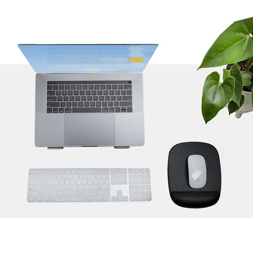 Gel Mouse Pad Wrist Rest - Black — view 7