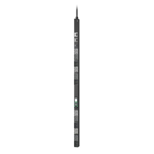 APC NetShelter Rack PDU Advanced - Power distribution unit (rack-mountable) - switched metered outlet - AC 208 V - 8.6 kW - 8600 VA - 3-phase - Ethernet 10/100/1000 - input: NEMA L21-30P - output connectors: 48 (24 x IEC 60320 C13/C15, 24 x IEC 60320 C13/C15/C19/C21) - 0U - 1.8 m cord - black