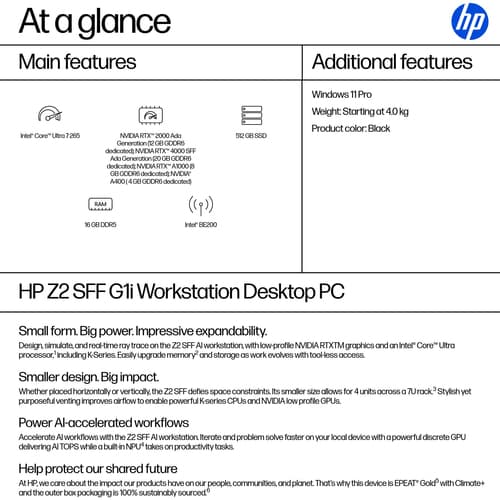 HP Z2 SFF G1i U7265 16GB/512 PC United Kingdom - UK English localization — view 4