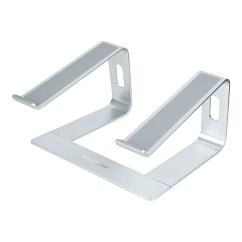 StarTech.com Laptop Stand for Desk, 5kg/11lb, Aluminum, Silver, Ergonomic - Notebook stand - 13" - 17" - silver — view 1