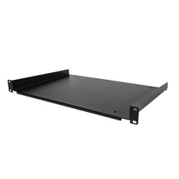 StarTech.com 1U Fixed Server Rack Mount Shelf, 12in Deep Steel Universal Cantilever Tray for 19" AV/Data/Network Equipment Rack with Cage Nuts & Screws, 55lbs Weight Capacity, 12" Deep - 1U Network Rack Shelf - Rack shelf - 1U - 19"