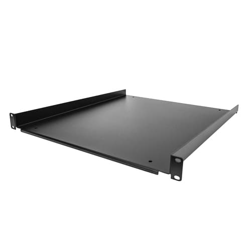 StarTech.com 1U Fixed Server Rack Mount Shelf, 20in Deep Steel Universal Cantilever Tray for 19" AV/Data/Network Equipment Rack with Cage Nuts & Screws, 55lbs Weight Capacity, 20" Deep - 1U Network Rack Shelf - Rack shelf - 1U - 19"