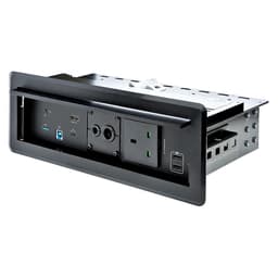 StarTech.com Conference Room Docking Station with Power/Charging, Table Connectivity AV Box, Universal USB-C Laptop Dock, 60W PD, 4K HDMI, USB Hub, Audio, 1x AC Outlet, 2xUSB Charge Ports - Works w/ Zoom & Teams (KITBXDOCKPUK) - Docking station - USB-C - HDMI - 1GbE