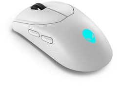 Alienware Tri-Mode Gaming Mouse AW720M - Mouse - optical - 8 buttons - wired, wireless - USB, 2.4 GHz, Bluetooth 5.1 - lunar light