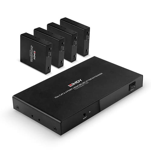 70M CAT.6 4 PORT HDMI 18G SPLITTER E — view 1
