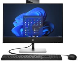 HP ProOne 440 G9 - All-in-one - Core i5 12500T / up to 4.4 GHz - RAM 16 GB - SSD 512 GB - NVMe - UHD Graphics 770 - Gigabit Ethernet - Win 10 Pro (includes Win 11 Pro Licence) - monitor: LED 23.8" 1920 x 1080 (Full HD) @ 60 Hz - keyboard: UK - with HP 3 years Next Business Day Onsite Hardware Support for Desktops