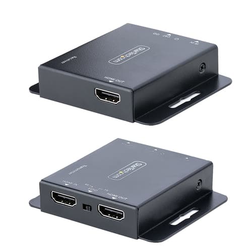 StarTech.com HDMI Extender over CAT6/CAT5, 4K 30Hz/130ft (40m) or 1080p 60Hz/230ft (70m) Video Extender, 4K HDMI over Ethernet Extender, PoC HDMI Transmitter and Receiver Kit, IR Extension - Local Video Output - Video/audio extender - HDMI - over CAT 5/6 - up to 70 m