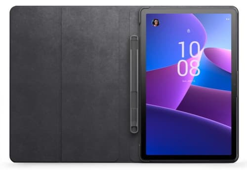 Lenovo - Flip cover for tablet - polyurethane - grey - for Tab M10 Plus (3rd Gen) ZAAJ, ZAAK, ThinkCentre M75t Gen 2 11W5
