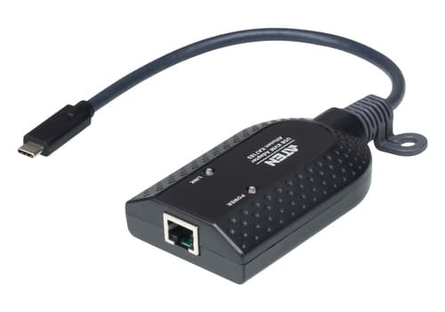 ATEN KA7183 - Keyboard / video / mouse (KVM) adapter - RJ-45 (F) to 24 pin USB-C (M) - for ATEN CN9850, KVM over IP KN1132VB