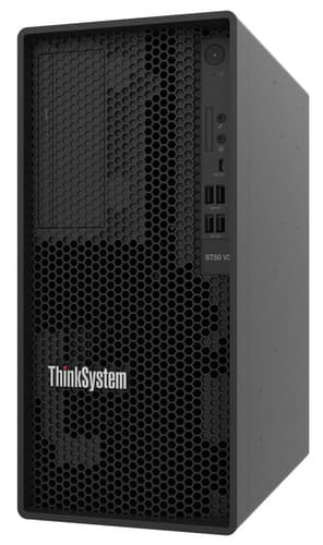 Lenovo ThinkSystem ST50 V2 7D8J - Server - tower 5U - 1-way - 1 x Xeon E-2324G / up to 4.6 GHz - RAM 16 GB - SSD 2 x 960 GB - UHD Graphics P750 - Gigabit Ethernet - no OS - monitor: none