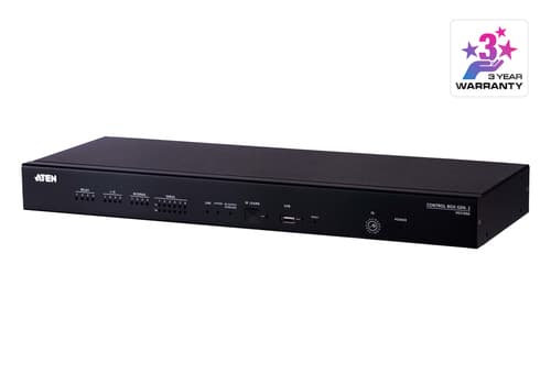 ATEN VK2100A - Remote control device - Gen. 2 - RS-232, RS-422, RS-485, 1GbE - rack-mountable — view 1