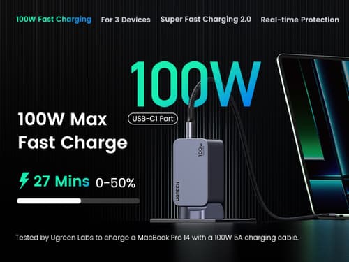 Ugreen Nexode Pro Universal Grey, Silver AC Fast charging Indoor — view 9