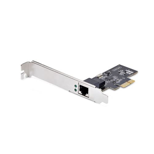 StarTech.com 1-Port 2.5G NBASE-T PCIe Network Card, Computer Network Interface Card, Intel I225-V, Single-Port Ethernet, Multi-Gigabit NIC (PR12GI-NETWORK-CARD) - Network adapter - PCIe 2.0 low profile - 10/100/1000/2500Base-T x 1 - black