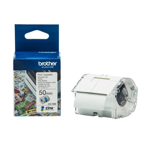 Brother CZ-1005 - Roll (5 cm x 5 m) 1 roll(s) continuous labels - for Brother VC-500W