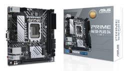 ASUS PRIME H610I-PLUS D4-CSM - Motherboard - mini ITX - LGA1700 Socket - H610 Chipset - USB 3.2 Gen 1 - Gigabit LAN - onboard graphics (CPU required) - HD Audio (8-channel)