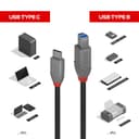 1M USB 3.2 TYPE C-B CABLE - ANTHRA thumbnail 2