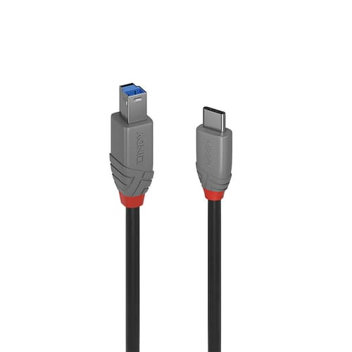 1M USB 3.2 TYPE C-B CABLE - ANTHRA