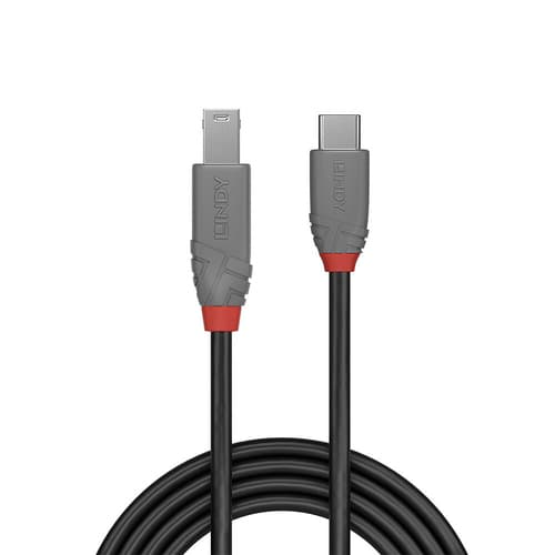 1M USB 3.2 TYPE C-B CABLE - ANTHRA — view 5