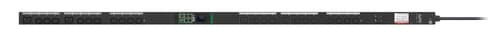 APC EasyPDU EPDU1132SMBO - Power distribution unit (rack-mountable) - metered-by-outlet with switching - AC 200/208/230 V - 7360 VA - 1-phase - Ethernet 10/100, RS-485, serial, USB - input: IEC 60309 2P+E - output connectors: 24 (20 x IEC 60320 C13, 4 x IEC 60320 C19) - 0U - 3 m cord - black — view 4
