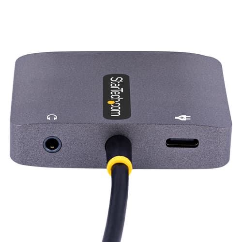 StarTech.com USB C Video Adapter, USB C to HDMI VGA Multiport Adapter w/ 3.5mm Audio Output, 4K 60Hz, HDR, 100W PD 3.0, USB C Monitor Adapter for Laptop, Thunderbolt 3/4 Compatible - USB C Display Travel Adapter (122-USBC-HDMI-4K-VGA) - Docking station - USB-C / Thunderbolt 3 / Thunderbolt 4 - HDMI, VGA — view 5
