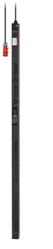 APC EasyPDU EPDU1216MBO - Power distribution unit (rack-mountable) - metered-by-outlet - AC 400 V - 11 kW - 11000 VA - 3-phase - Ethernet 10/100, RS-485, serial - input: IEC 60309 3P+N+PE - output connectors: 24 (18 x IEC 60320 C13, 6 x IEC 60320 C19) - 0U - 3 m cord - black