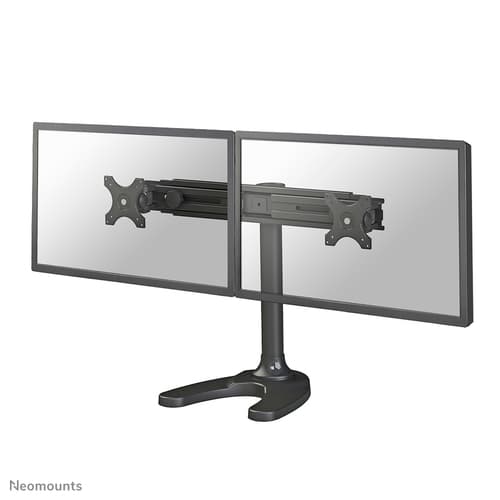 Neomounts FPMA-D700DD - Stand - full-motion - for 2 LCD displays - black - screen size: 19"-30" - desktop stand, grommet, desk-mountable