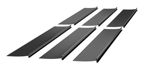 APC NetShelter - Rack seal coextrusion (horizontal / vertical) - 1000mm - roof - ceiling mountable, rack mountable - black (pack of 6)