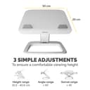 HANA LT LAPTOP STAND - WHITE thumbnail 4