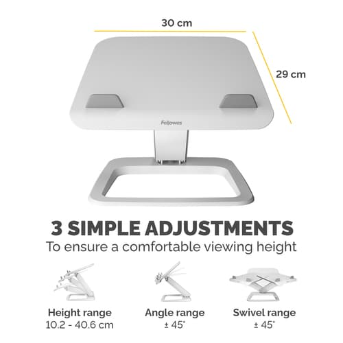 HANA LT LAPTOP STAND - WHITE — view 5