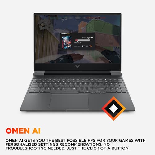 HP Victus Gaming Laptop 15-fb3008na, Windows 11 Home, Black — view 11