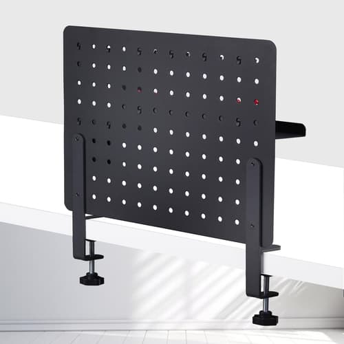 StarTech.com Clamp-On Pegboard with Accessories, 16.5 x 12.5in (42 x 32cm), Steel Pegboard, Desktop Storage Organizer, Desk Mount Peg Board, Black - Mounting component (pegboard panel) - clamp-on - steel - black - desk-mountable — view 13