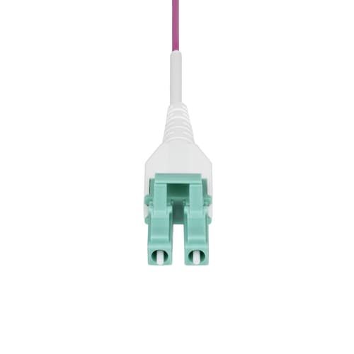 StarTech.com 20m (66ft) LC/LC (UPC) OM4 Multimode Fiber Optic Cable, OFNR - Patch cable - LC/UPC duplex multi-mode (M) to LC/UPC duplex multi-mode (M) - 20 m - 1.6 mm - fibre optic - duplex - 50 / 125 micron - OM4 - OFNR - jumper - erika violet — view 5