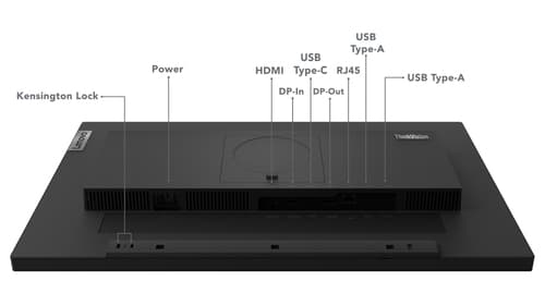 Lenovo ThinkVision T24m-29 - LED monitor - 24" (23.8" viewable) - 1920 x 1080 Full HD (1080p) - IPS - 250 cd/m� - 1000:1 - 4 ms - HDMI, DisplayPort, USB-C - raven black — view 11