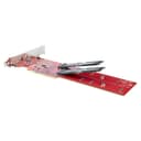 StarTech.com Dual M.2 PCIe SSD Adapter Card, x8 / x16 Dual NVMe or AHCI M.2 SSD to PCI Express 4.0, Up to 7.8GBps/Drive, For 2242/2260/2280/22110mm PCIe M-Key M2 SSDs, Bifurcation Required - PC/Linux Compatible (DUAL-M2-PCIE-CARD-B) - Interface adapter - M.2 - Expansion Slot to 2 x M.2 - M.2 Card - low profile - RAID 0, 1, JBOD - PCIe 4.0 x16/x8 - red