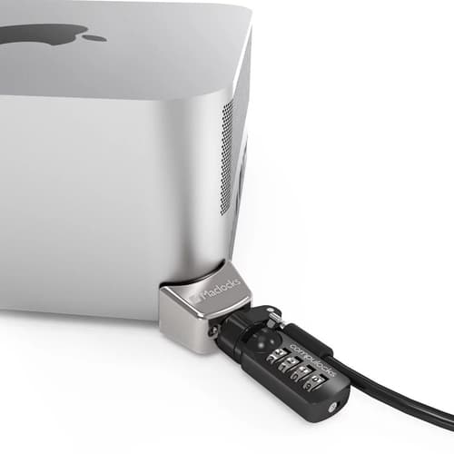 Compulocks Mac Studio Ledge Lock Adapter with Combination Cable Lock - Security cable lock set - for Apple Mac Studio