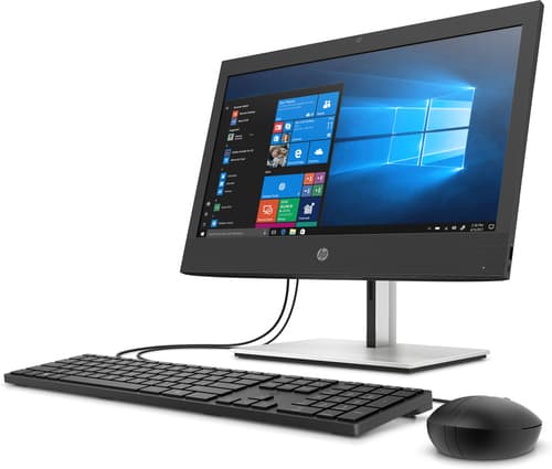 HP ProOne 440 G6 - All-in-one - Core i3 10100T / up to 3.8 GHz - RAM 8 GB - SSD 256 GB - NVMe - DVD-Writer - UHD Graphics 630 - Gigabit Ethernet - Bluetooth 5.0, 802.11a/b/g/n/ac/ax - Win 10 Pro 64-bit - monitor: LED 23.8" 1920 x 1080 (Full HD) - keyboard: UK — view 3