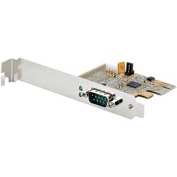 StarTech.com PCI Express Serial Card, PCIe to RS232 (DB9) Serial Interface Card, PC Serial Card with 16C1050 UART, Standard or Low Profile Brackets, COM Retention, For Windows & Linux - PCIe to DB9 Card (11050-PC-SERIAL-CARD) - Serial adapter - PCIe 2.0 low profile - RS-232 x 1 - yellow