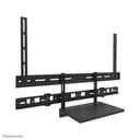 Neomounts AV60-500BL - Mounting kit (mount bracket, laptop shelf) - for video bar / laptop - universal - black - screen size: 43"-110" - VESA-mountable thumbnail 5