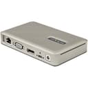 StarTech.com USB C Dock, USB-C to DisplayPort 4K 30Hz or VGA, Mini USB-C Laptop Docking Station with 65W Power Delivery Pass-Through Charging, 4-Port USB 3.1 Gen 1 Hub, GbE