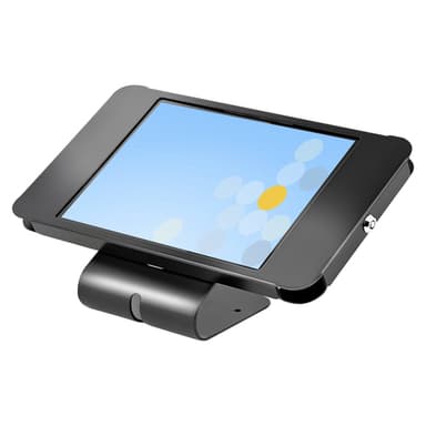 StarTech.com Secure Tablet Stand, Anti Theft Universal Tablet Holder for Tablets up to 10.5", Lockable Tablet Stand for Desk/ K-Slot Compatible, VESA Mount, Wall Mount Tablet Enclosure - Security POS Tablet Stand (SECTBLTPOS2) - Stand - for tablet - lockable - steel - black - screen size: 10.5" - mounting interface: 100 x 100 mm - wall-mountable, desktop, VESA bracket mounting
