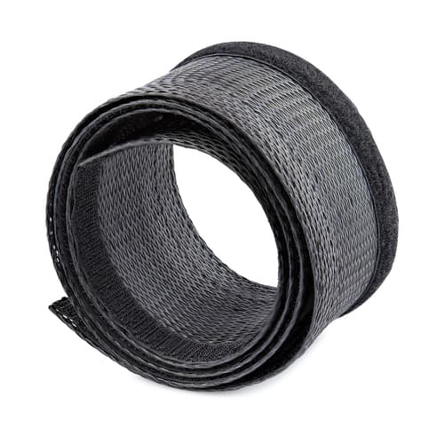StarTech.com 10ft (3m) Cable Management Sleeve, Trimmable Heavy Duty Cable Wrap, 1.2" (3cm) Dia Polyester Mesh Computer Cable Manager/Protector/Concealer - Black Cord Organizer/Hider, Floor Cable Cover, Wire Wraps (WKSTNCMFLX) - Cable management sleeve - black - 3 m