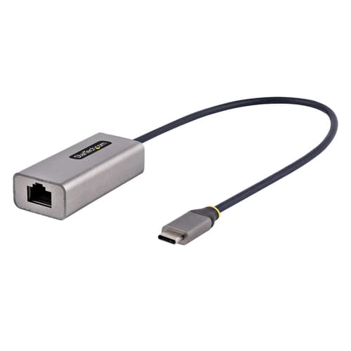 StarTech.com USB-C to Ethernet Adapter, 10/100/1000 Mbps, Gigabit Network Adapter w/ ASIX AX88179A Chip, 1ft/30cm Cable, USB Type C to RJ45 Ethernet Dongle, USB C to LAN Adapter, Windows/macOS/Linux/ChromeOS (US1GC30B2) - Network adapter - USB-C - Gigabit Ethernet x 1 - grey