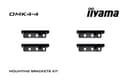 Iiyama OMK4-4 - Mounting component (4 brackets) - for LCD display - screen size: 32" - for ProLite TF3239MSC-B1AG thumbnail 1