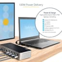 StarTech.com USB-C Dock, 4K 60Hz Quad Monitor DisplayPort & HDMI, Universal USB C Docking Station with 100W Power Delivery Charging, USB Hub w/ 1x USB Type-C & 3x USB-A, Ethernet, Audio - Thunderbolt 3 Compatible (DK31C4DPPDUE) - Docking station - USB-C 3.2 Gen 2 / Thunderbolt 3 - 4 x DP, 4 x HDMI - 1GbE