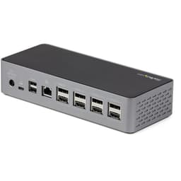 StarTech.com USB-C Dock, 4K 60Hz Quad Monitor DisplayPort & HDMI, Universal USB C Docking Station with 100W Power Delivery Charging, USB Hub w/ 1x USB Type-C & 3x USB-A, Ethernet, Audio - Thunderbolt 3 Compatible (DK31C4DPPDUE) - Docking station - USB-C 3.2 Gen 2 / Thunderbolt 3 - 4 x DP, 4 x HDMI - 1GbE
