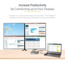 StarTech.com USB-C Dock, 4K 60Hz Quad Monitor DisplayPort & HDMI, Universal USB C Docking Station with 100W Power Delivery Charging, USB Hub w/ 1x USB Type-C & 3x USB-A, Ethernet, Audio - Thunderbolt 3 Compatible (DK31C4DPPDUE) - Docking station - USB-C 3.2 Gen 2 / Thunderbolt 3 - 4 x DP, 4 x HDMI - 1GbE