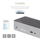 StarTech.com USB-C Dock, 4K 60Hz Quad Monitor DisplayPort & HDMI, Universal USB C Docking Station with 100W Power Delivery Charging, USB Hub w/ 1x USB Type-C & 3x USB-A, Ethernet, Audio - Thunderbolt 3 Compatible (DK31C4DPPDUE) - Docking station - USB-C 3.2 Gen 2 / Thunderbolt 3 - 4 x DP, 4 x HDMI - 1GbE