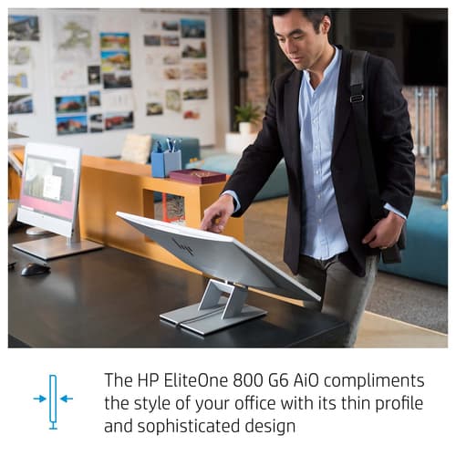 HP EliteOne 800 G6 - All-in-one - Core i5 10500 / up to 4.5 GHz - vPro - RAM 8 GB - SSD 256 GB - NVMe, TLC - UHD Graphics 630 - Gigabit Ethernet - Win 10 Pro 64-bit - monitor: LED 23.8" 1920 x 1080 (Full HD) touchscreen - keyboard: UK — view 28